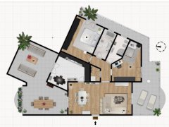 Newly built penthouse with habitable terraces, adjacent to the center - 2