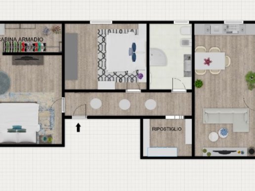 Renovated apartment adjacent to the station. - 3