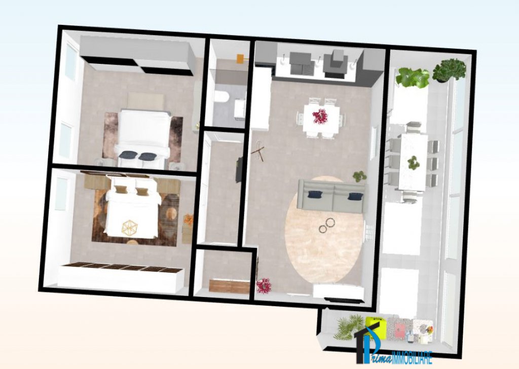 Vendita Appartamenti Terni - Appartamento con grande terrazzo nella zona di Borgo rivo Località Borgo Rivo